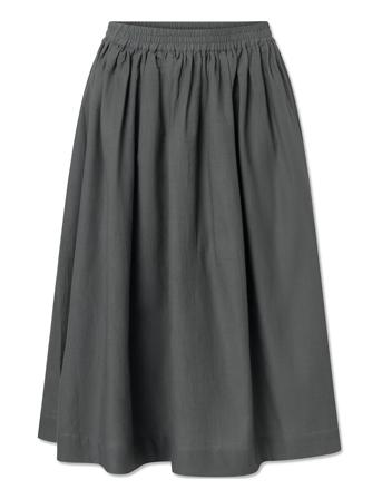 Olga Skirt Skirts Pleated Skirts Grå STUDIO FEDER*Betinget Tilbud