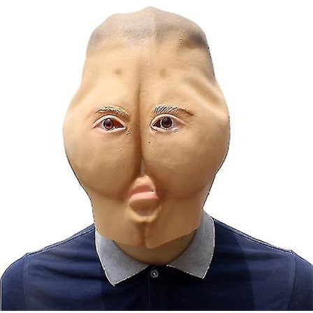 Halloween Masker Carnival Fancy Dress Party Parodi DIY rekvisita Rolig Ass Latex Mask Huvudbonader