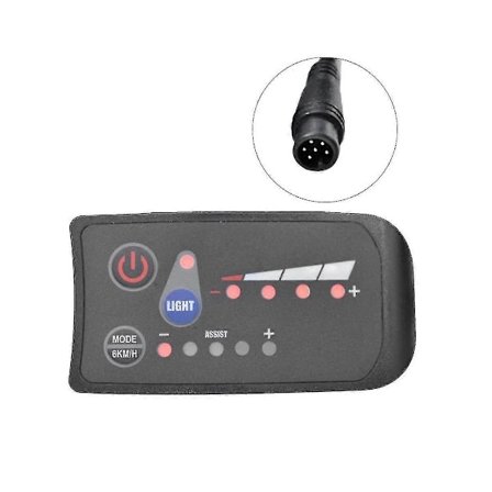 S810 E-bike Meter LED Display 48v Ip65 Uart Protokol Kompatibel med Elcykel Elektrisk Cykel Meter 6pin-Perfet