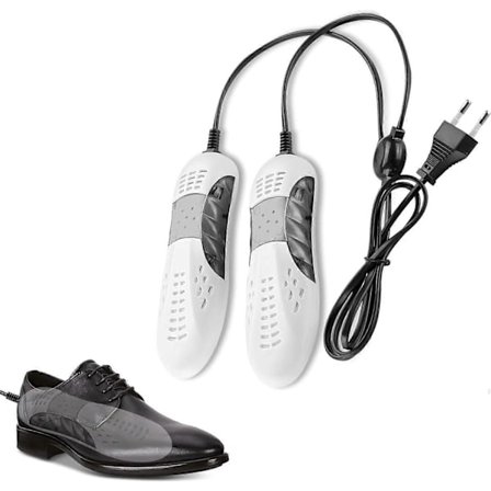 Skotørrer, Skovarmer, Støvletørrer, Skovarmer og Tørrer, Elektrisk Skotørrer, Bærbar Skodeodoriseringsenhed Fjerner Fugt Tør Hvid til Europa Stik