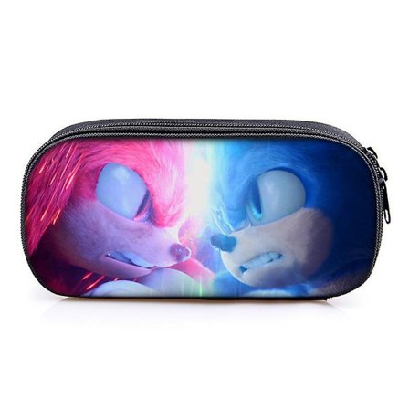 Sonic The Hedgehog Kids Pencil Case Pen Bag Pouch Stationary Organizer Case