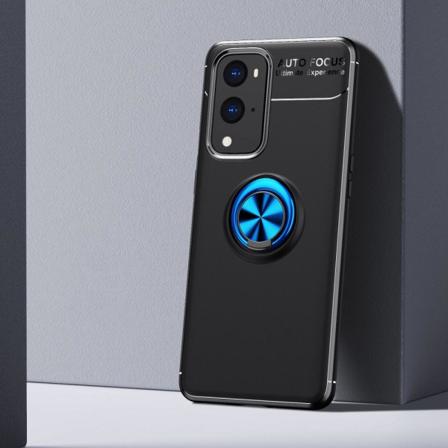 Oneplus 9 Pro - Ring Skal - Svart/blå Svart/blå