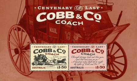 Australien - Cobb & Co diligence - Postfrisk miniark