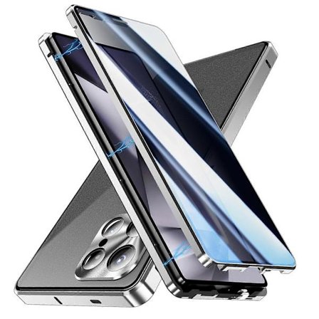 For Samsung Galaxy S25 Ultra Deksel Anti-Spy Dobbeltsidig Herdet Glass Magnetisk Telefondeksel - Grønn