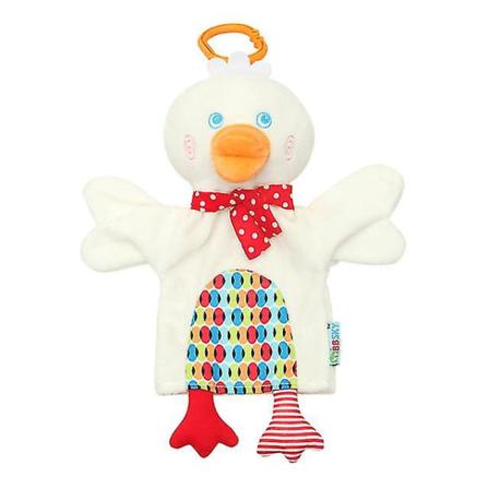 Tecknad djur Fingerdocka Plyschleksaker Docka Apa/groda/anka Statyett Barnfavorit Docka Berätta Rekvisita Pedagogiska leksaker A Duck