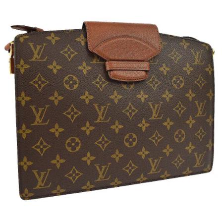 Louis Vuitton Vintage Pre-owned Canvas louis-vuitton-Tass , Bruin , Dames , Maat: ONE Size Vintage Tassen