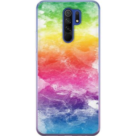 Xiaomi Redmi 9 Gennemsigtig cover Vandfarvet Fade