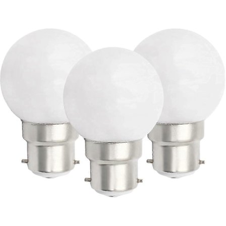 WXH 6 st B22 LED-lampa 3W Golfbollslampor B22 Bajonett Liten Globlampa Glödlampa Dimbar [DB]