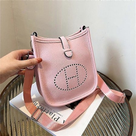 Muodikkaat naisten yksivärinen yksinkertainen pieni neliölaukku tekstuuri olkalaukku PU-kirje naisten käsilaukku