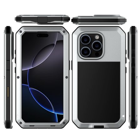 iPhone 16 Pro - HEAVY DUTY Aluminiumskal - Stötsäkert Skydd