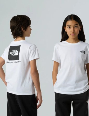 The North Face Teen Box Nse Regular Ss Tee - White - 115-119