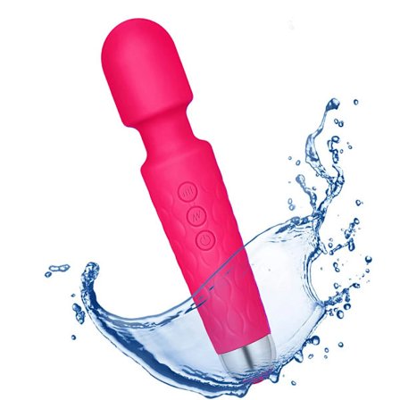 Kraftfuld Wand Massager Trådløs Genopladelig Elektrisk Nakkemassager Afslappende Træningsværktøjer med 8 Hastigheder 20 Vibrationstilstande