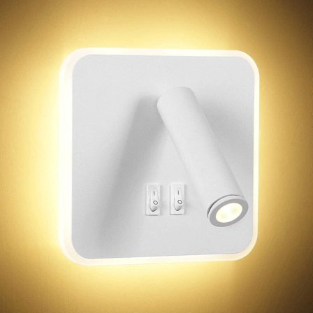 8w Moderne LED Væglampe Væg Læselampe Med 350 Swivel Swit