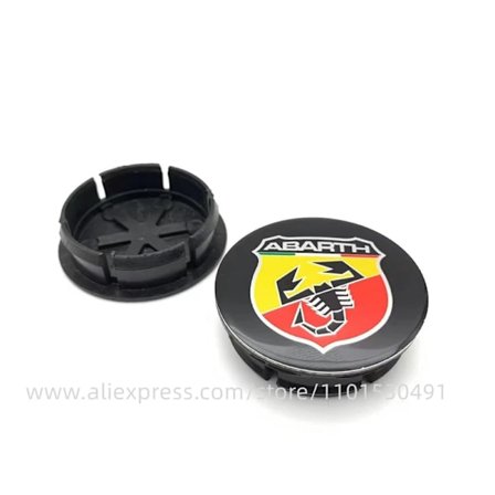 4 stk./lot 49 mm 50 mm Felg Nav Kapsel for Abarth 500 Bilhjul Nav Senter Kapsel for Fiat Abarth Marea Multipla Punto Scorpion