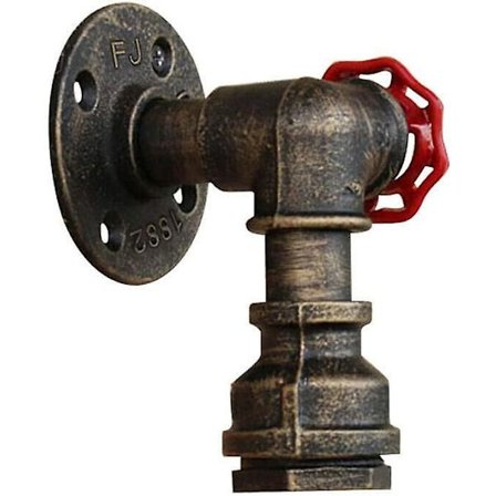 Teolliset vesiputki seinävalaisimet, Vintage Steampunk -valaisimet, Retro vesiputki seinävalaisimet (d-583-a)