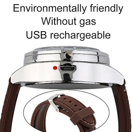 Miljøvenlig Lighter Kvartsur USB Genopladelig Lighter