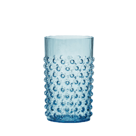 In Flore Cecilia Dricksglas, Höga, 2-pack Glas Blå 11 cm