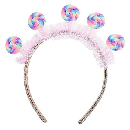 Lollipop-Hårband Sött Lollipop-Hårband Cartoon Hårband Fest Godis Hårband