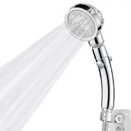 Dusj, håndholdt dusjhode med høyt trykk og på/av-pauseknapp