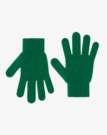 Merino Wool Gloves - Kelly Green - Male - M-L