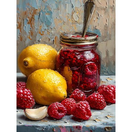 5D Citron Diamant Maleri Sæt til Voksne, Fuld Bor Rund Diamant Kunst til Begyndere, DIY Ædelstens Kunst med Diamant Prikker, Hjem Vægdekoration & Gave