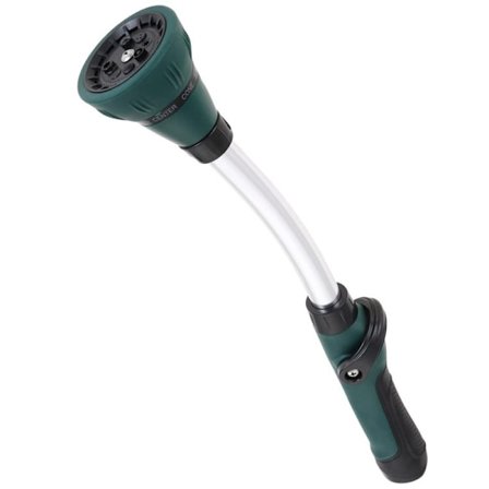 Hageslange vannpistol, høytrykks Aqua vannpistolsprøyte med justerbar messingdyse, bilvask, rengjøring, plen- og hagevanning