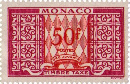 Monaco - YT TX38A - Portofrimærke - Postfrisk