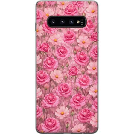 Yhteensopiva Puhelinkuori Samsung Galaxy S10 Petal Reverie Blush Rose