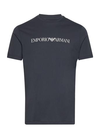 T-Shirt T-shirts Short-sleeved Marineblå Emporio Armani*Betinget Tilbud