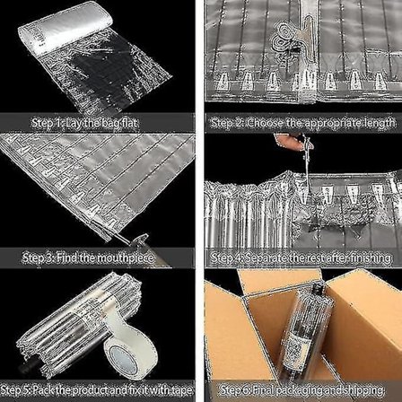 Vinflaska omslagsskydd, 30 cm X 50 m luftpelarpåserulle, flaskförpackning med gratis återanvändbar pump