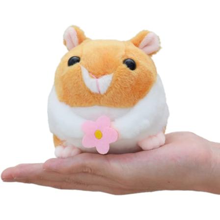 Svansvängande hamsterplysch, gosedjur, realistisk långörad stående hamsterplyschleksak