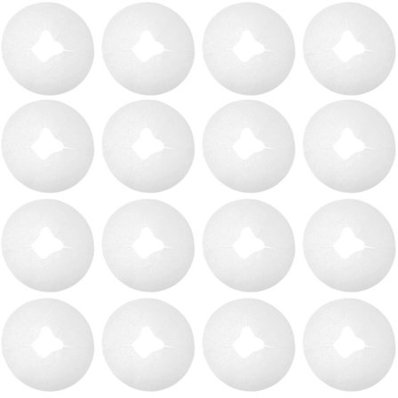 100 stk engangs hodeputetrekk for massasje, putetrekk for ansikt, putetrekk (28,5 x 28,5 x 0,5 cm, hvitt)