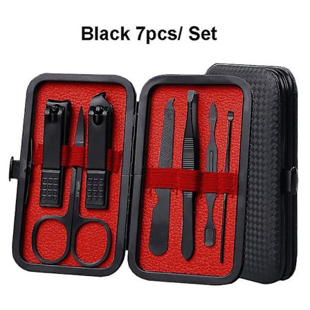 7 eller 18 deler Manikyr Klippere Neglesaks Sett Husholdning Rustfritt Stål Øre Skje Pedikyr Saks Verktøy For Skjønnhet