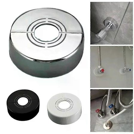 Dekorativ täckbricka för kran Vattenrörskoppling Väggskydd Fläns Kran Tillbehör För Dusch Köksbänk Toalett Diskmaskin