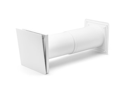 Fresh TL100DE T Friskluftsventil teleskopisk, Ø100 mm Hvit, Ventilasjon