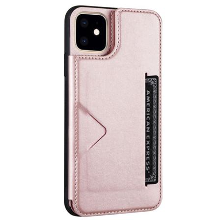 Iphone 11 - Skyddsskal Med Korthållare Brun
