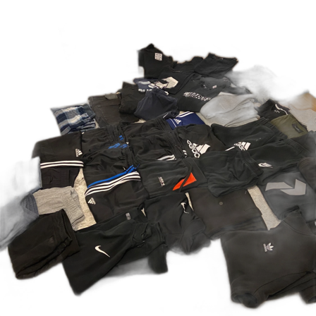 Svart t-shirt med randigt tryck