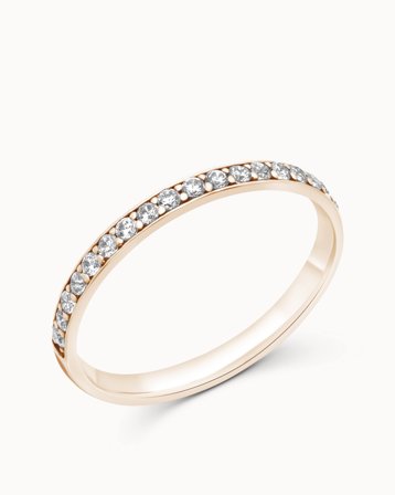 Eternity Ring Leoni 18K Rose Gold 2mm - Engagement Rings & Wedding Rings from Vanbruun