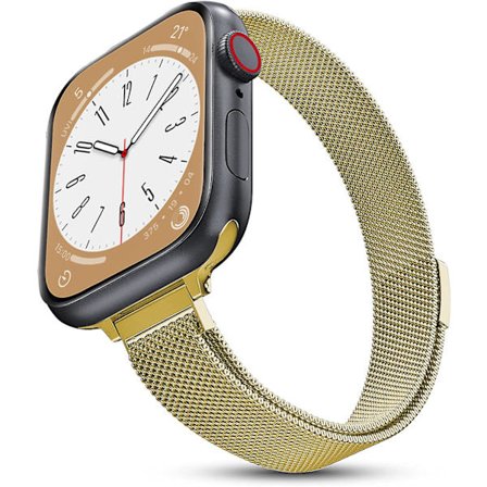 Milanese öglerem för Apple Watch Band 40 mm 44 mm 41 mm 45 mm 38 mm 42 mm 49 mm 45 mm smalt armband Iwatch Series 3 4 6 Se 7 8 Ultra