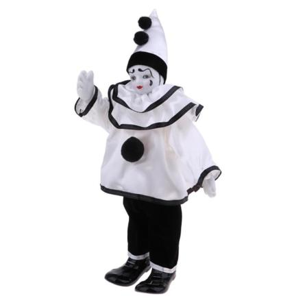 Porslinsclowndocka för barn leksakspresenter Halloween julhem