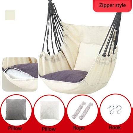 Utomhus Trädgård Hängmatta Stol Sport Hem Resor Camping Gunga Canvas Inomhus Hängsäng Stol för Vuxen