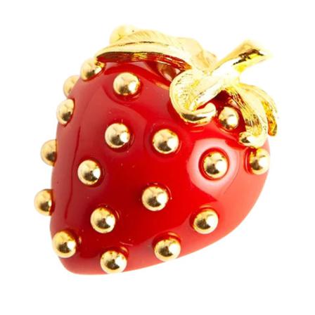 Kenneth Jay Lane Pre-owned Pre-ownedMetalbrooches , Rood , unisex , Maat: ONE Size Vintage Sieraden
