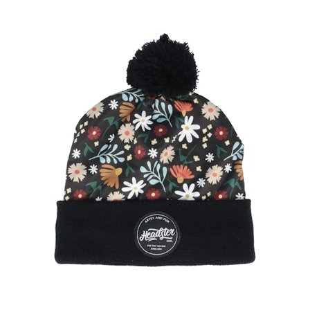 Headster - Black - pom - Beanie - Kids Jersey Toque Rusty Gold Pom - Hatstore