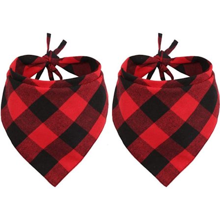 2-delt hundebånd jule kjæledyr trekant skjerf tilbehør b