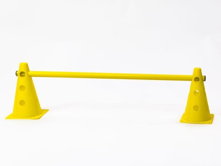 Agilityhinder Sett med 2 Kjegler og 1 Stang