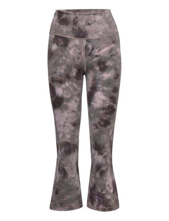 Yoga Studio Earth Flared 7/8 Tights Bukser Med Svaj Multi/mønstret Adidas Performance