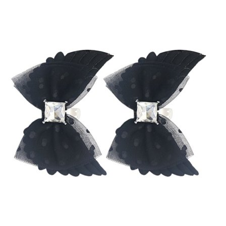 Rhinestones Sløyfeknute Sko Charm Clip On Sko Charm for Kvinner Høyhælte Sko