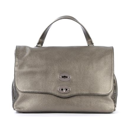 Zanellato, Postina Tote Bag Grijs, Dames, Maat:ONE Size,leer