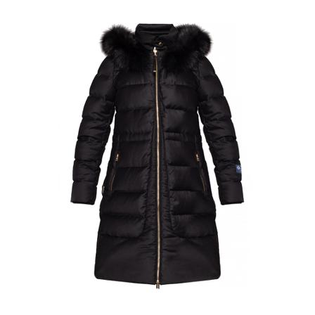 Woolrich Black Down Jakke with logo Sort, Dame