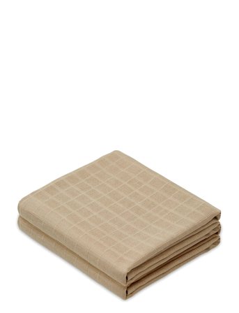 Cam Cam Copenhagen Muslin Cloth, Solid Colour, 2 Pack - Beige - ONE SIZE